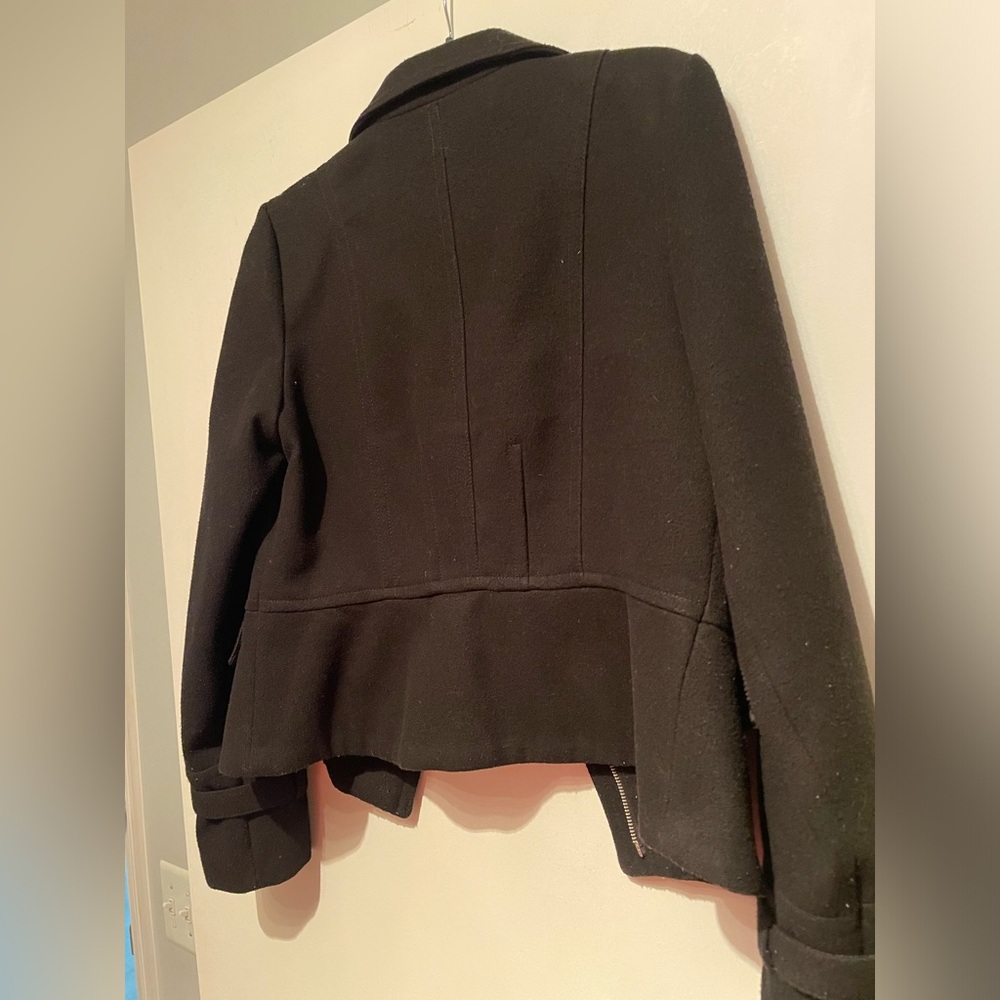 Black Express Jacket With Leopard Print Lining, S… - image 5